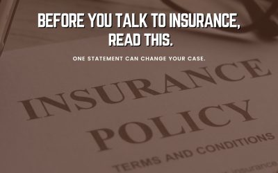 Read This Before You Talk to Insurance